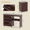 Portable Mobile Folding Sewing Cabinet with USB Charging Port and Multi-Tier Storage